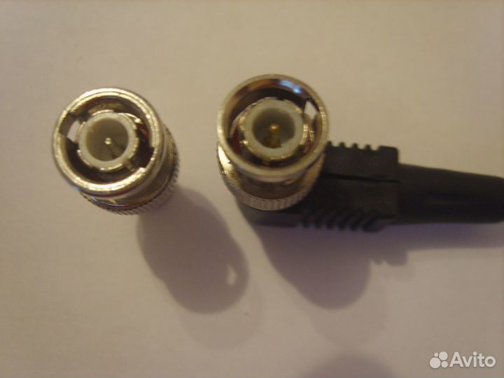 Штекер bnc -RCA гнездо, 2 шт.Новые,цена за 2 шт