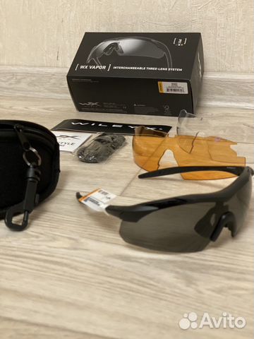 Wiley X Vapor 2.5 Grey/Clear/Light Rust Tan Frame