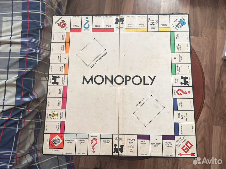 Игровое поле monopoly 1935 года