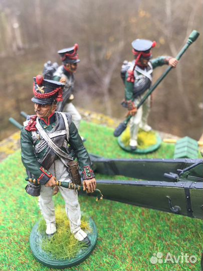 Оловянные солдатики Русские пушкари, цена -1 шт