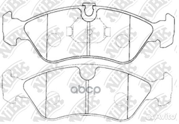 Колодки тормозные дисковые перед PN0031 NiBK