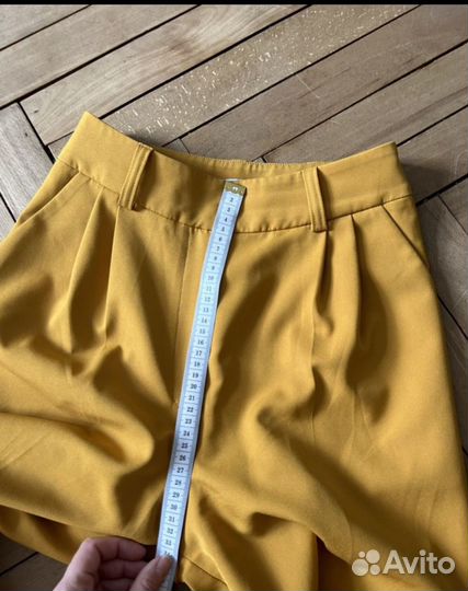 Брюки палаццо charmstore s горчица