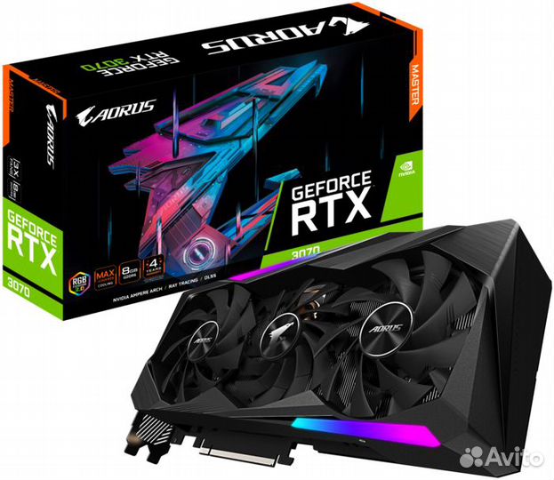 Видеокарта gigabyte aorus GeForce RTX 3070 master