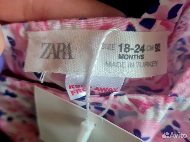 Платье для девочки zara 92-98