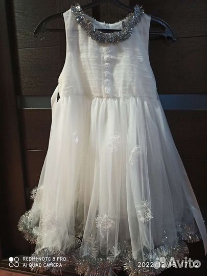 Платье снежинки
