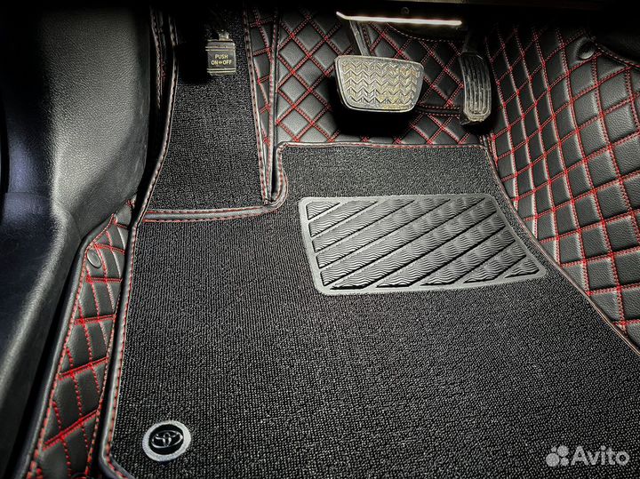 3Д коврики из экокожи не Китай 3D