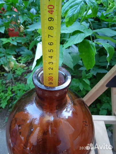 Бутыль лабораторная коричневое стекло СССР