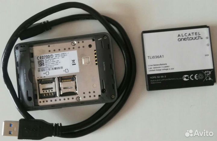 Карманный модем Cat.6 Alcatel Y900NB любые сим