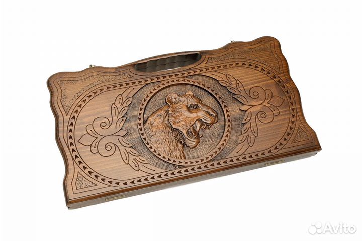 Нарды резные Балийский тигр 51 х 54 см бук Армения 62663