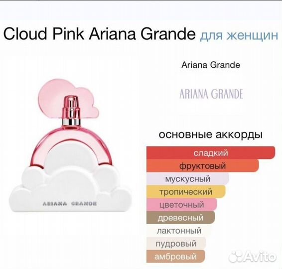Женские духи Cloud Pink Ariana grande 100ml