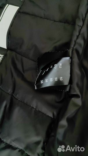 Куртка-пуховик из натуральной кожи удлиненный