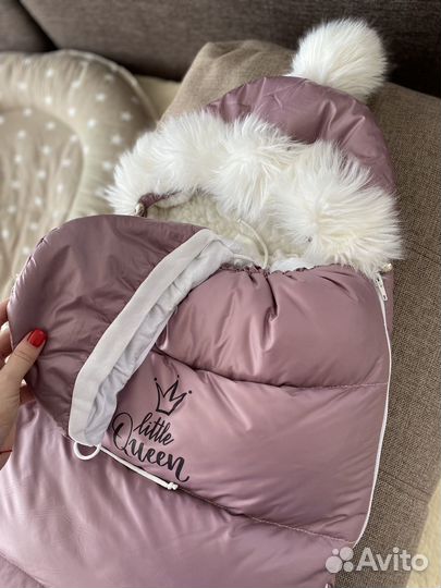 Конверт на выписку для девочки зима