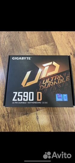 Материнская плата Gigabyte Z590 D, процессор G5905