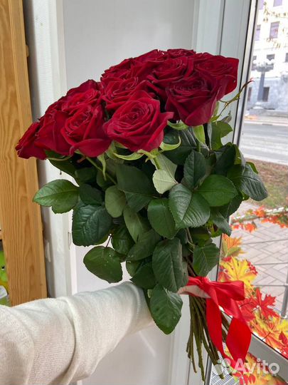 25 красных роз