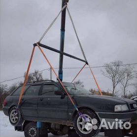 Траверса для подъёма легковых автомобилей с захватами