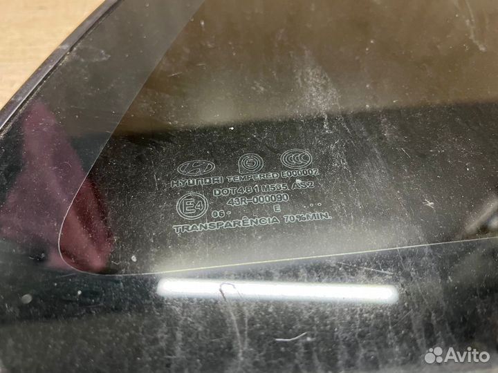 Стекло заднее правое Hyundai matrix