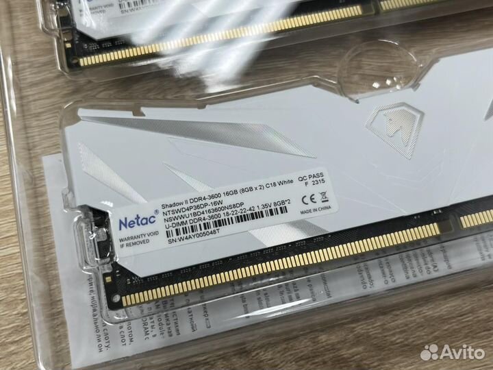 Netac Shadow II DDR4-3600 16GB