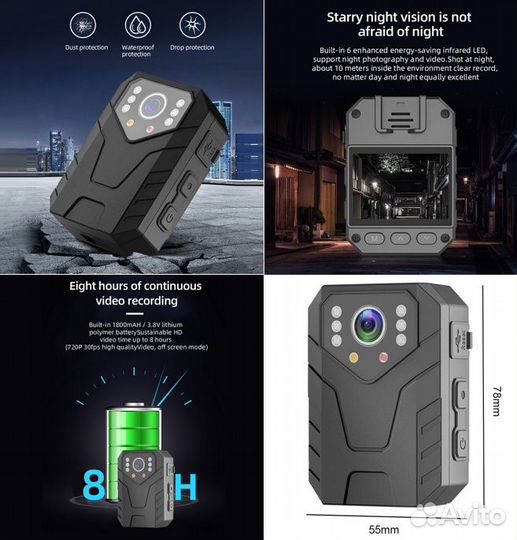 Видеокамера камера видеонаблюдения Wi-Fi