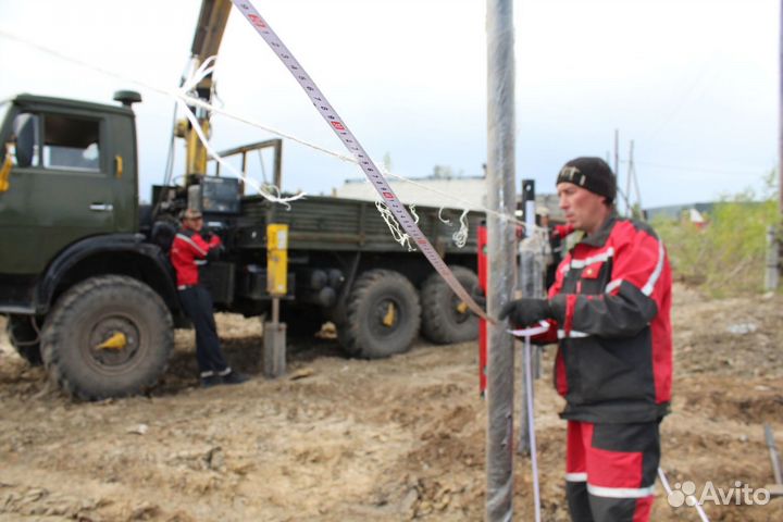 Свайно винтовой фундамент под ключ