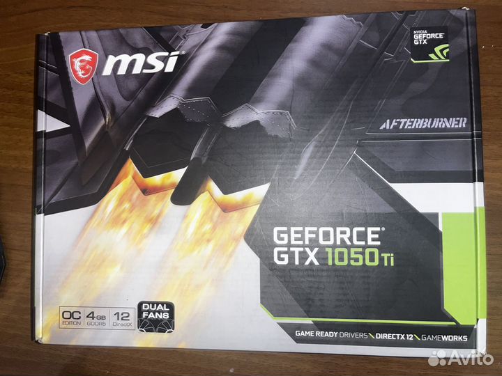 Видеокарта msi GeForce GTX 1050 Ti 4GB