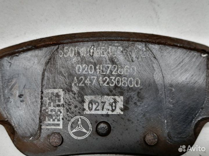 Тормозные колодки заднее Mercedes A200 W177