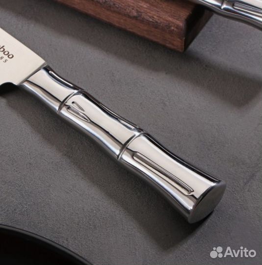 Набор Samura Bamboo 3 ножа серебристый