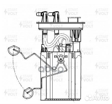 Бензонасос в сборе KIA RIO 00- 1.5I SFM1408