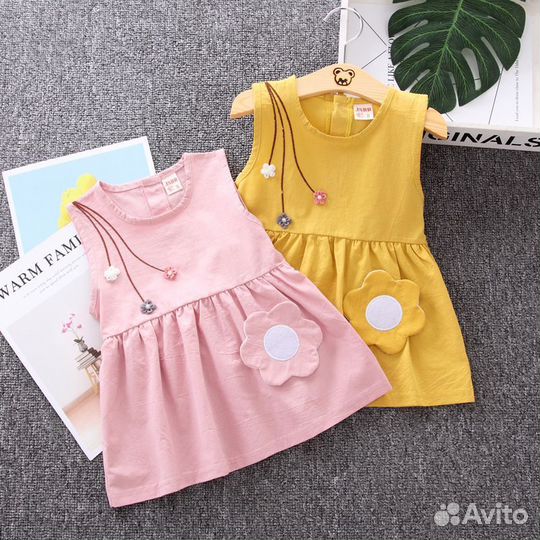 Платье летнее для девочки 86 92 98