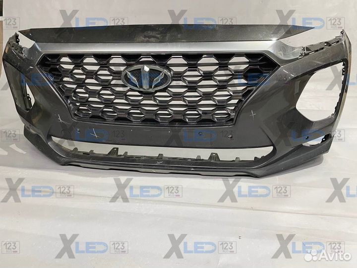 Передний бампер Santa Fe 4 2023 в полусборе