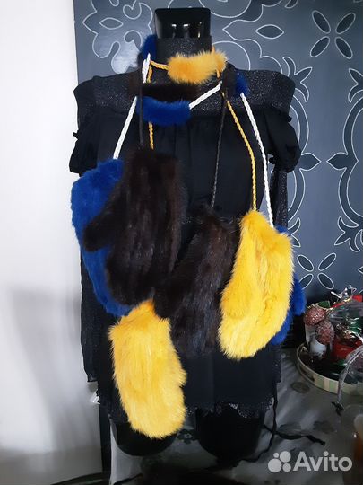 Варежки Натуральная норка