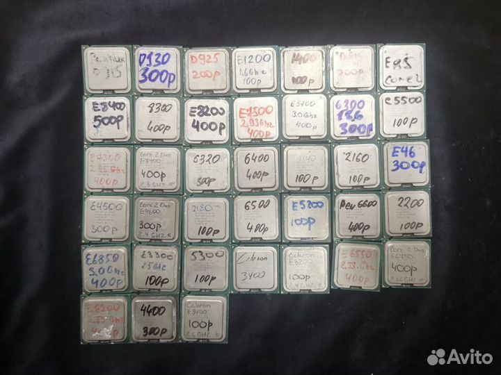 Процессор на 775 сокет разные dual core core 2 duo