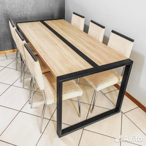 Стол в стиле лофт