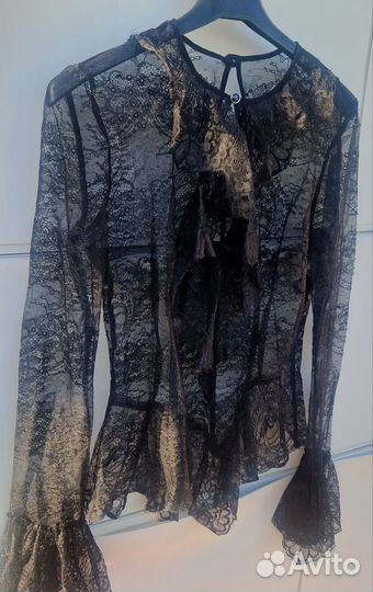 Блузка, кружево, 42 размер