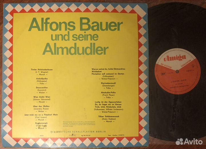 Alfons Bauer Und Seine Almdudler Lp Nm