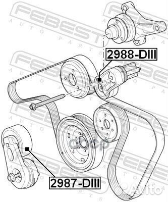 Ролик обводной range rover sport 05-09, land RO