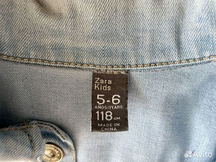 Джинсовая куртка Zara для девочки 118