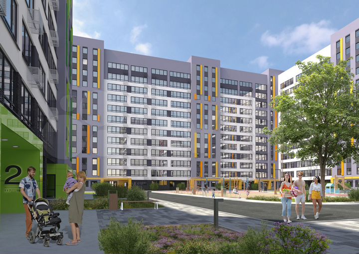 2-к. квартира, 40,9 м², 12/12 эт.