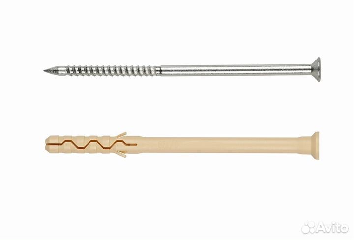 Дюбель-гвоздь 8x120 мм потайная манжета нейлон (40