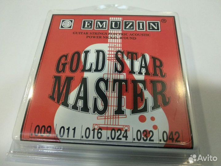Струны gold star master для гитары, новые