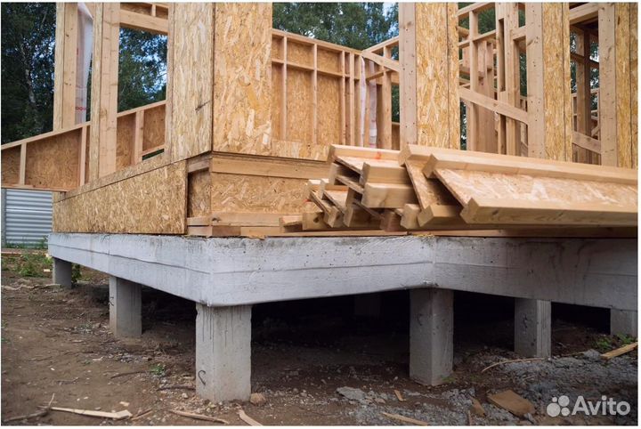 Забивные жб сваи под каркасный дом