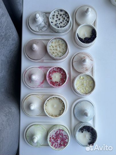 Набор свечи и подноса