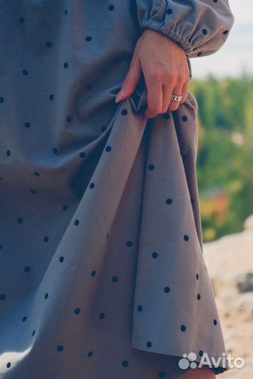 Платье из теплого хлопка 42-44