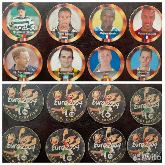 Фишки Euro 2004 caps, евро 2004