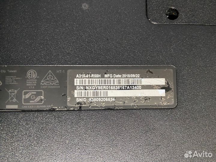 Ноутбук Acer Aspire 3 A315-41-R55