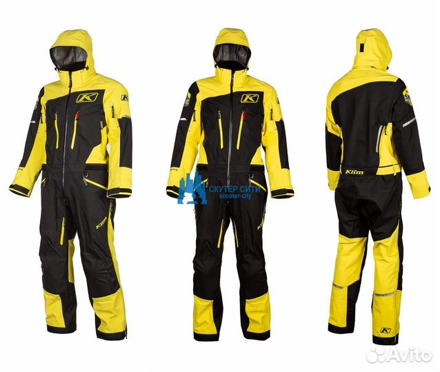 Комбинезон для снегохода klim-реплика, ц-т yellow