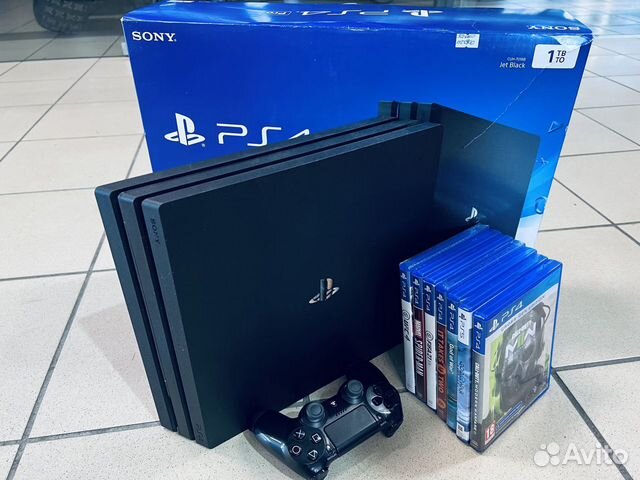 Sony PS4 pro 1tb + 400 игр+коробка объявление продам