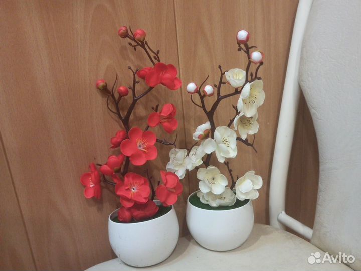 Искусственные растения Сакура Бонсай(Орхидея)