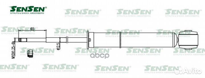 Амортизатор зад прав sensen LC337 646 32120139