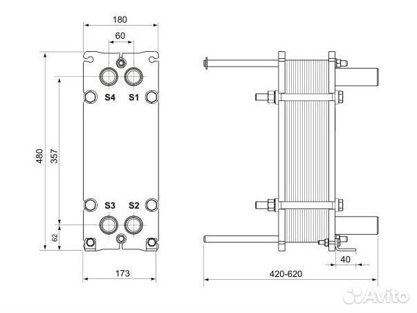 Теплообменник Alfa Laval M3 (аналог)