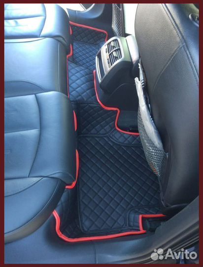 Автомобильные коврики из экокожи 3d Люкс